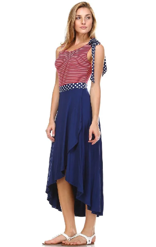 American Flag Dress Red Stripe 2 Top Navy Polka Dot Navy Ruched unclassified dresses