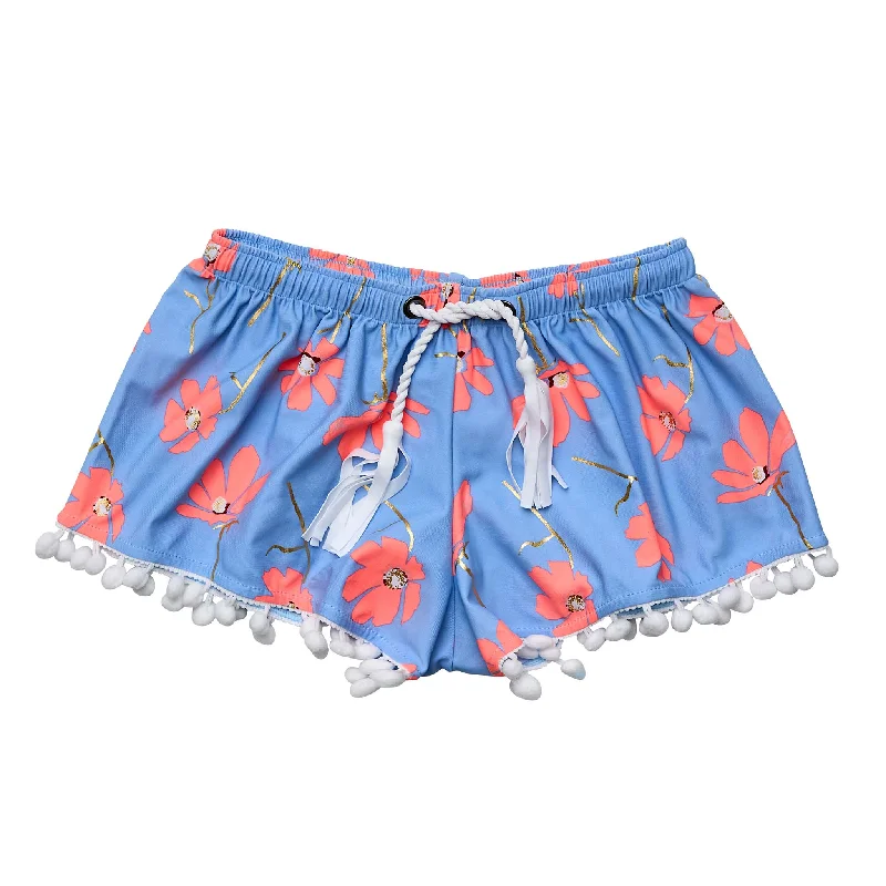 Beach Bloom Swim Shorts Basic Mini Skirt