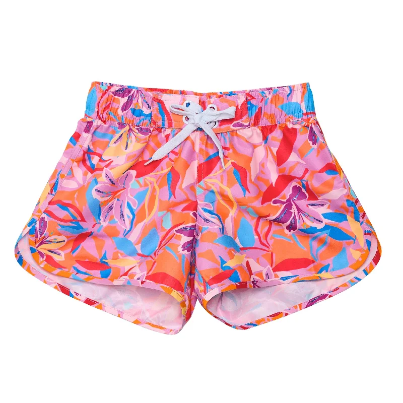 Blooming Sunset Sustainable Board Shorts High-waist Skirt Trend