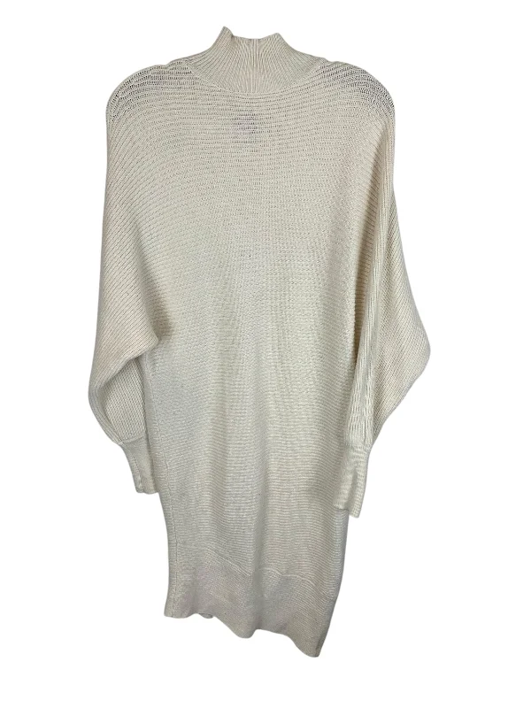 Dress Sweater By Express In Cream, Size: Xs Chic Knit Dress