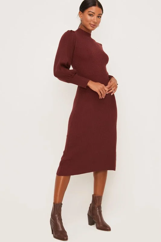 Elise Sweater Dress Chunky Knit Sweater Dress