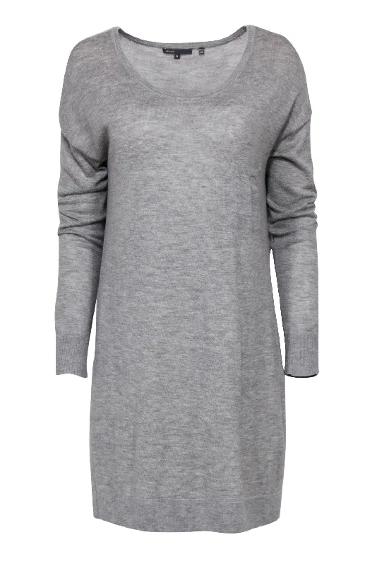 Vince - Grey Cashmere Sweater Dress Sz M Winter Sweater Dress