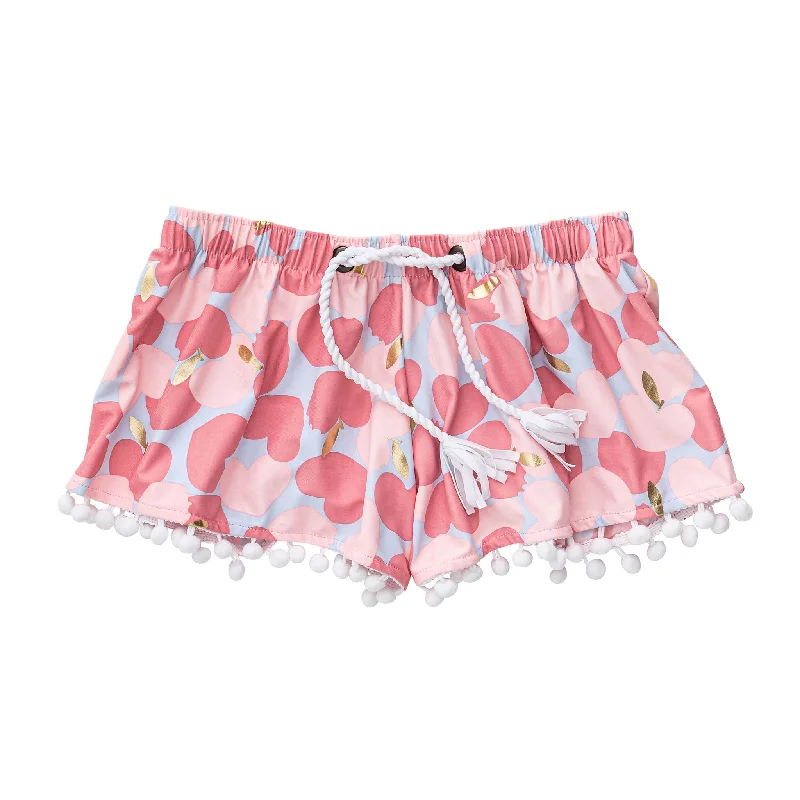 Apple Love Swim Shorts Mini Skirt Look