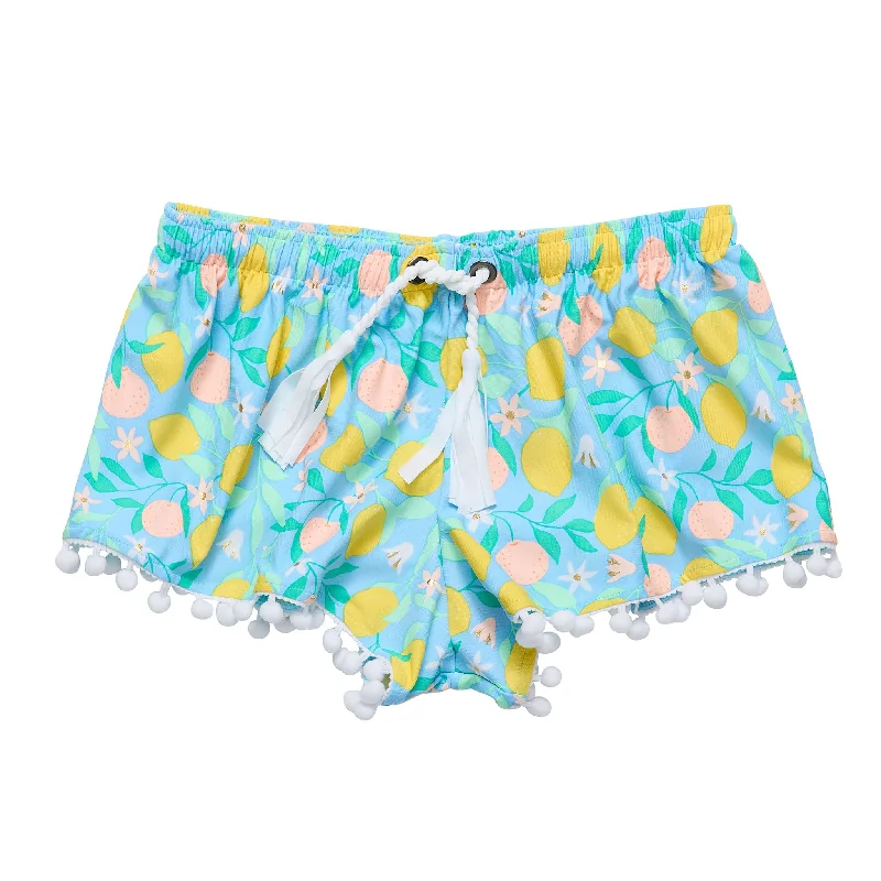 Lemon Drops Swim Shorts Mini Skirt Style