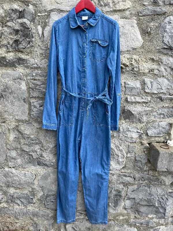 Denim jumpsuit  12-13y (152-158cm) Ripped Hem Denim