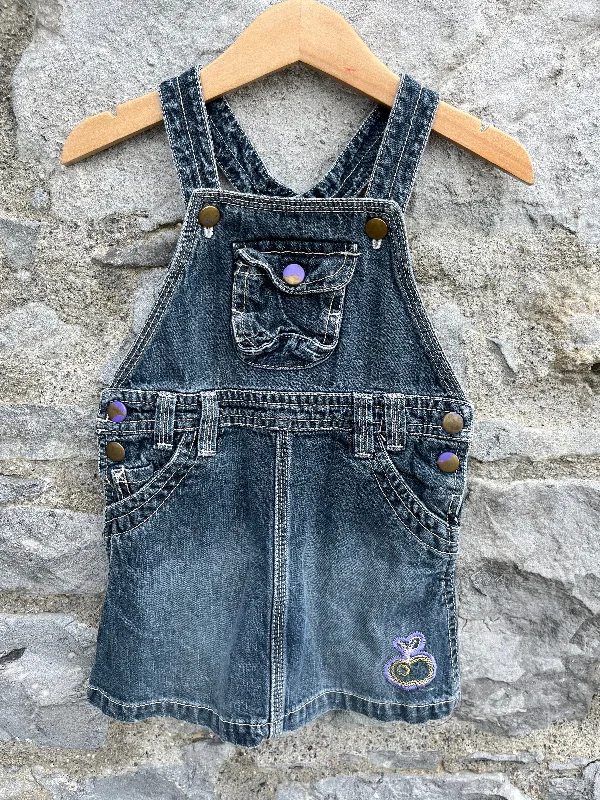 Denim navy pinafore   9-12m (74-80cm) Flowy Denim Skirt