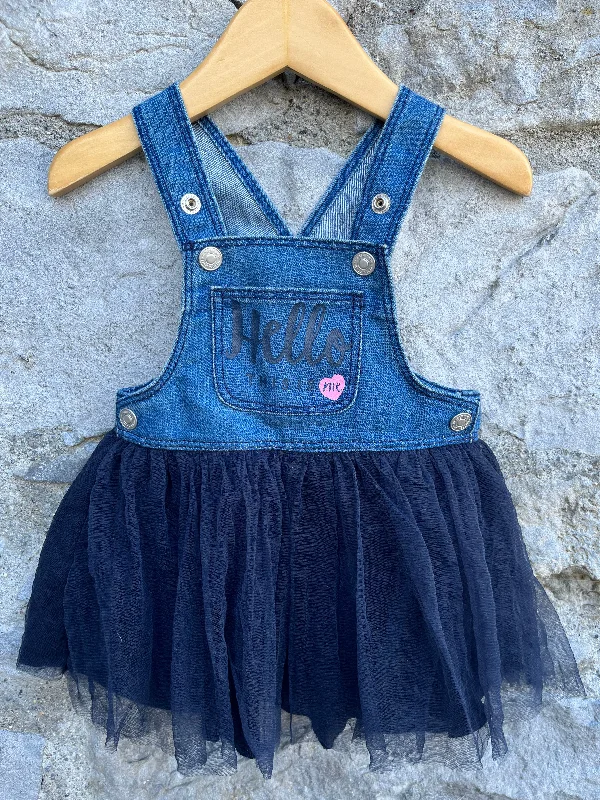 Denim pinafore   3-6m (62-68cm) Denim Skirt Set