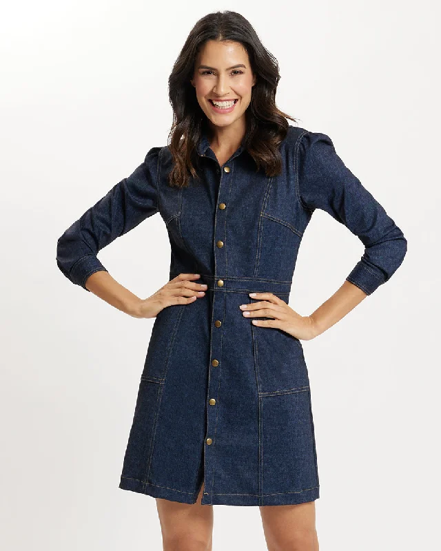 Solange Dress - Jude Denim Denim Skirt Appeal