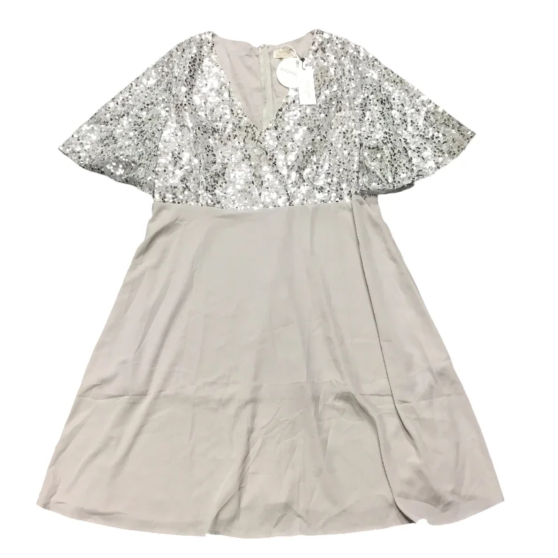 Dress Casual Midi By Boohoo Boutique In Silver, Size: 3x Floral A-line Skirt