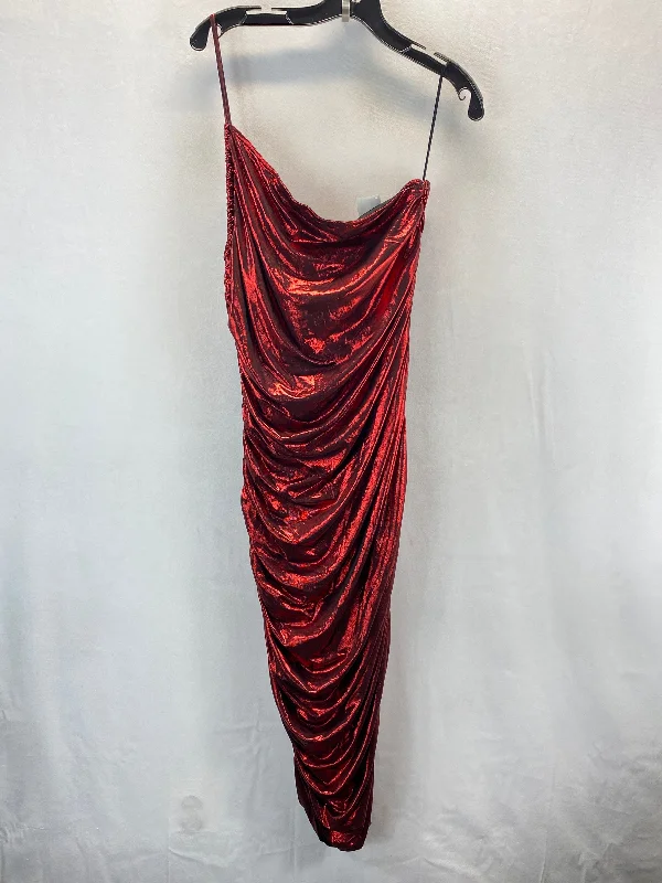 Dress Party Midi By Fashion Nova In Red, Size: 2x Bodycon Midi Skirt