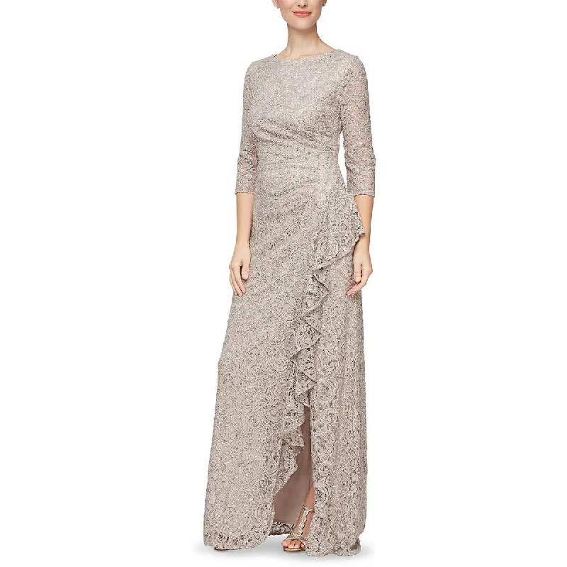 Womens Lace Sequined Evening Dress Sequin Dress Appeal