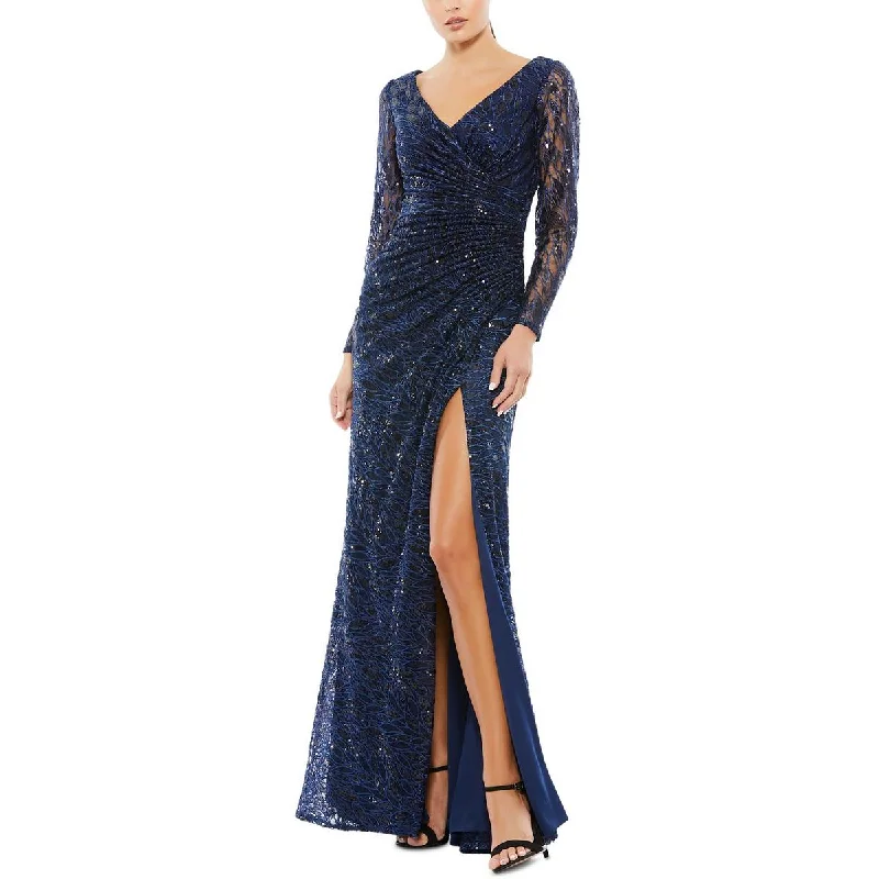 Womens Sequined Ruched Evening Dress Sequin Dress Outfit